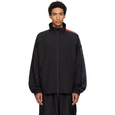 Y-3 Black Gradient 3-stripes Nylon Track Jacket
