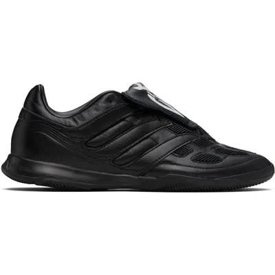 Y-3 Black Leather Predator Precision Sneakers