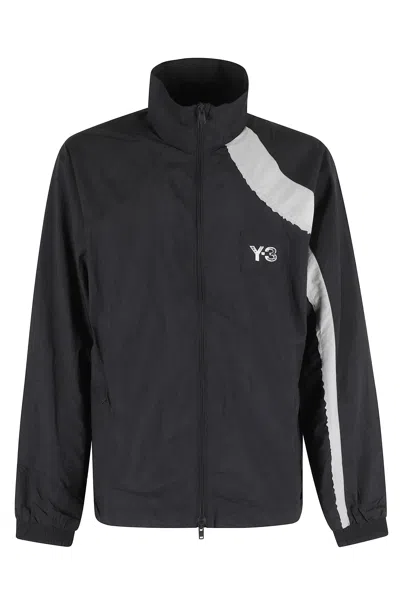 Y-3 Black M Re Nyl Nylon Windbreaker High-collar Polyamide Jacket