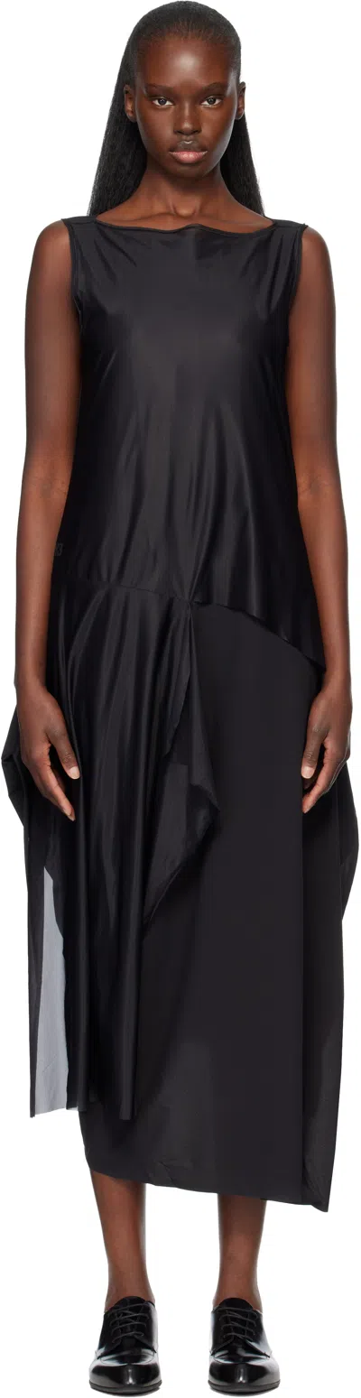 Y-3 Black Mesh Midi Dress
