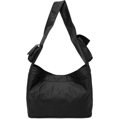 Y-3 Black Newspaper L Bag