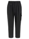 Y-3 Black Oversized Cargo Pants In Black