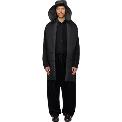 Y-3 Black Padded Hooded Scarf