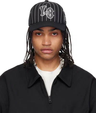 Y-3 Black Pinstripe Cap