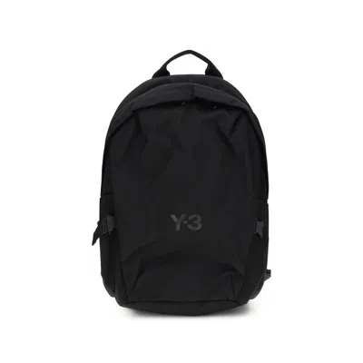 Y-3 BLACK POLYAMIDE BACKPACK