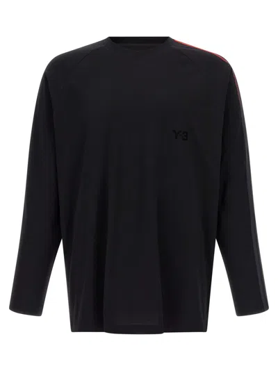 Y-3 BLACK SOLID CREW NECK T-SHIRT