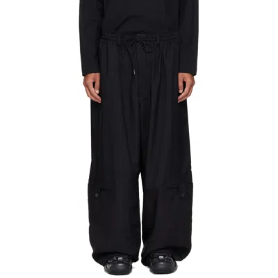 Y-3 Black Sport Uniform Adaptive Length Cargo Pants