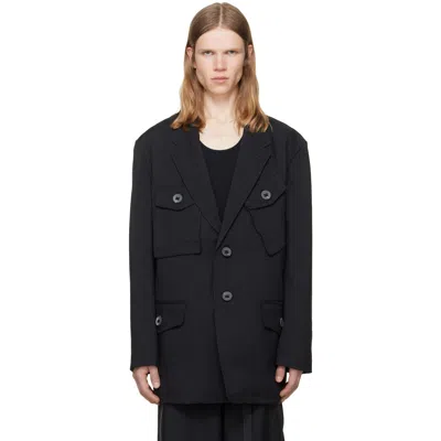 Y-3 Black Sport Uniform Chore Jacket