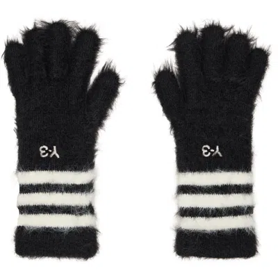 Y-3 Black Stripes Gloves
