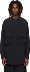Y-3 Black Ut Overshirt In Black