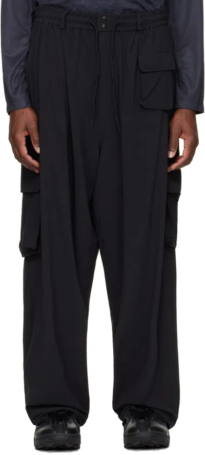 Y-3 Black Ut Straight Cargo Pants