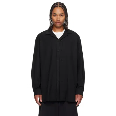Y-3 Black Wool Adapt Overshirt