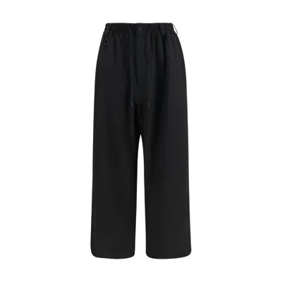 Y-3 Black Wool Oves Aries Casual Pants