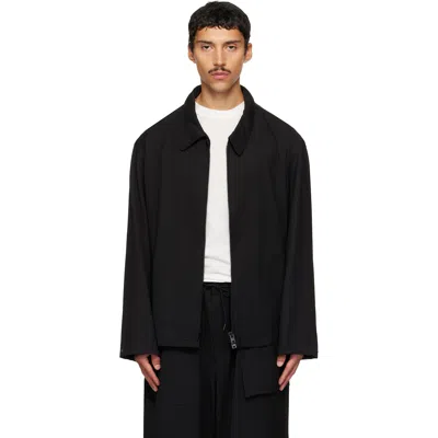 Y-3 Black Wool Tailored Blouson Jacket