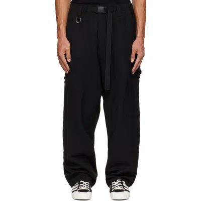 Y-3 Black Wool Utility Cargo Pants