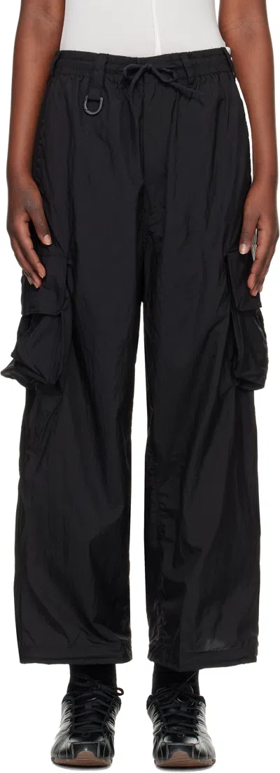 Y-3 Nylon Wired 3-stripes Joggers In Black