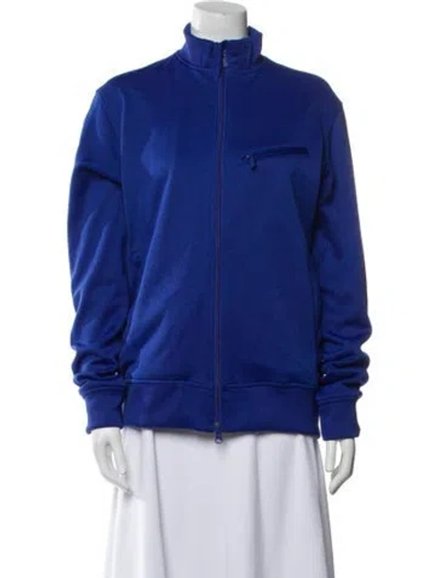 Pre-owned Y-3 Bomber Jacket In Blue