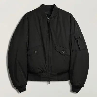 Y-3 Nylon Bomber Jacket In Black