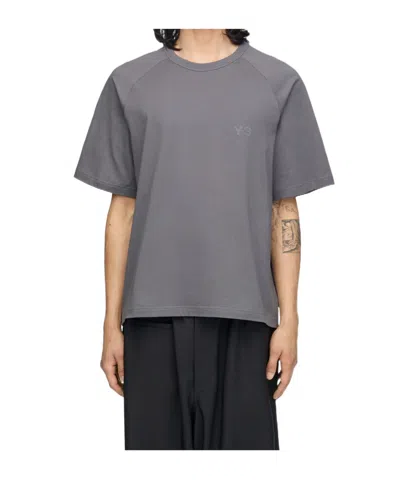 Y-3 Boxy Short Sleeve Tee In Gray