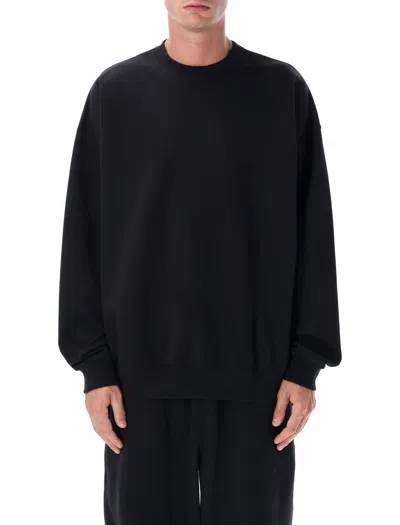 Y-3 Brushed Terry Crew Sweatshirt In Black