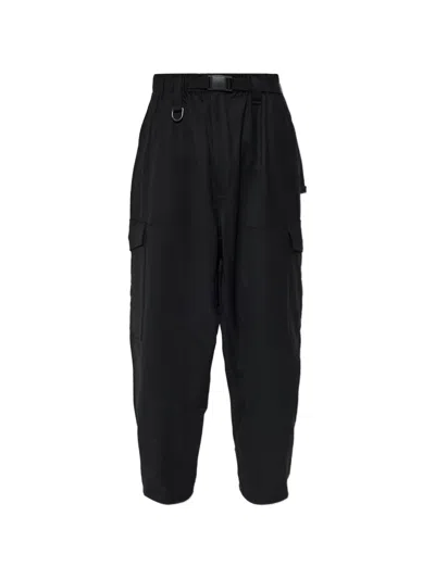 Y-3 Buckle-belt Cargo Pants In Black