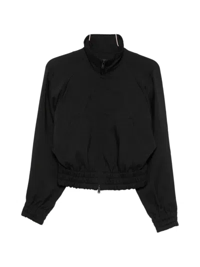 Y-3 Button-detail Elasticated-waist Jacket In Black