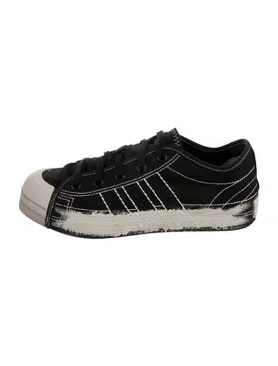 Pre-owned Y-3 Canvas Sneakers In Black
