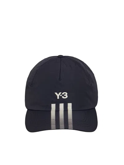 Y-3 Cap Stripes Logo In Neutral