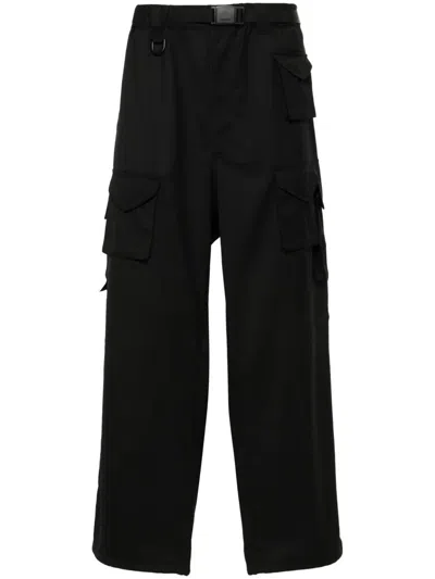 Y-3 Cargo Paint Pants For Men In Black