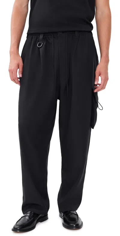 Y-3 CARGO PANTS BLACK
