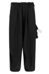 Y-3 Logo-print Drawstring Cargo Pants In Black