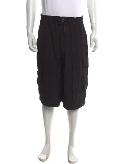 Pre-owned Y-3 Cargo Shorts In Black