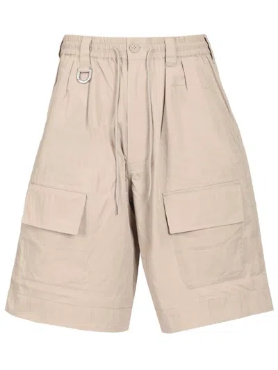 Y-3 Cargo Shorts Trousers Beige In Neutral