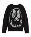 Y-3 Wool Blend Crew Neck Sweater Graphic In Black