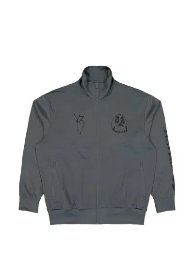 Y-3 Chito Graphic Track Jacket In Gray