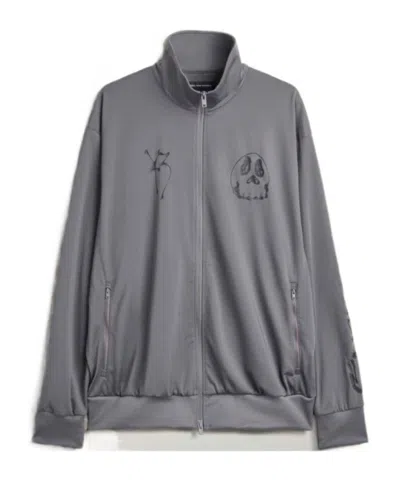 Y-3 Chito Pattern Sports Jacket In Gray