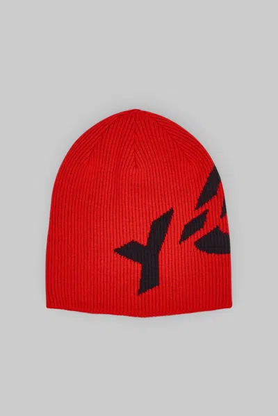 Y-3 Cl Beanie In Red