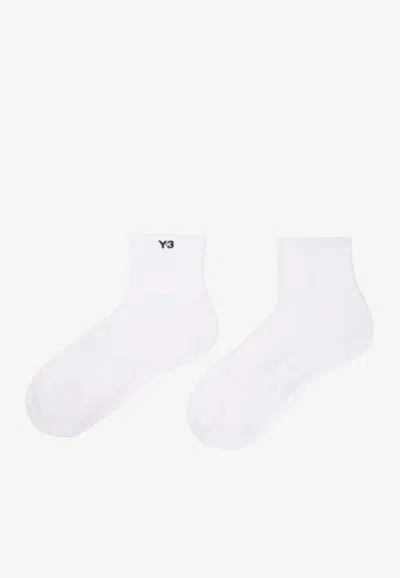Y-3 Classic Low Knit Socks In White
