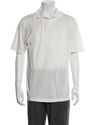 Pre-owned Y-3 Collar Short Sleeve Polo Shirt In White