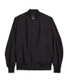 Y-3 Black Collegiate Bomber Jacket In Black