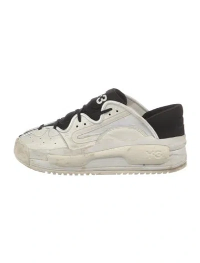 Pre-owned Y-3 Colorblock Pattern Sneakers In White