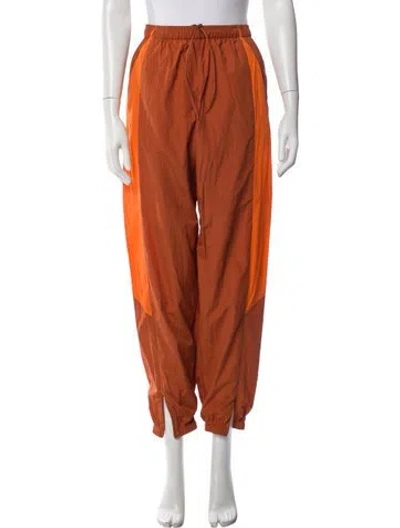 Pre-owned Y-3 Colorblock Pattern Sweatpants In Orange