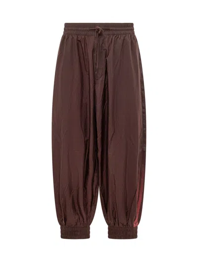 Y-3 Cool Mini-trousers With Unique Detailing In Brown