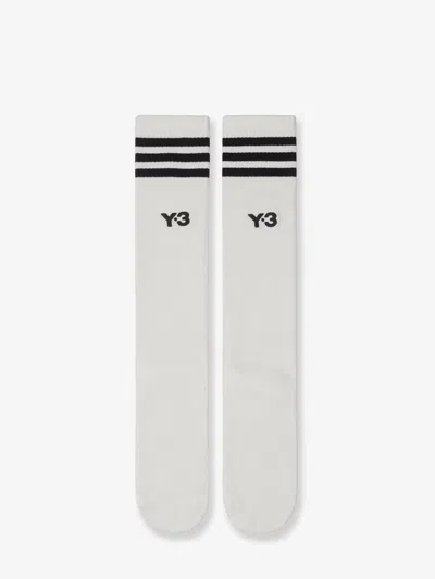 Y-3 Cotton Blend Socks In White