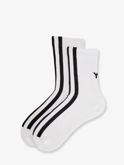 Y-3 Cotton Socks In White