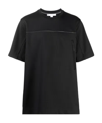 Y-3 Cover Knit Shell T-shirt In Black