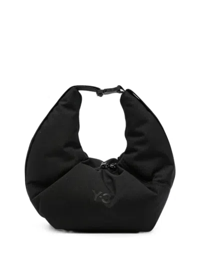 Y-3 Crescent Logo-print Padded Tote Bag In Black