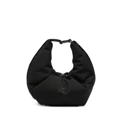 Y-3 Crescent Logo-print Padded Tote Bag In Black