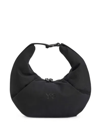 Y-3 Crescent-silhouette Tote Bag In Black