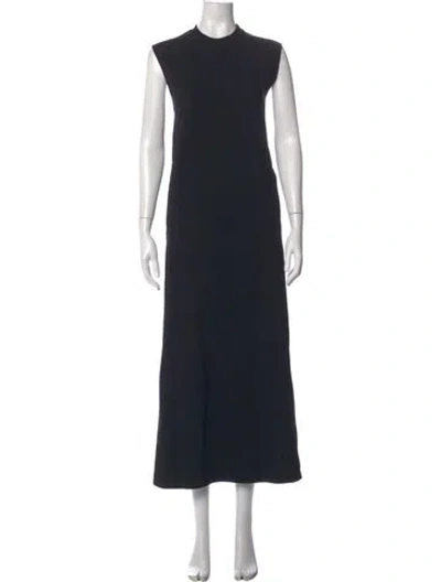 Pre-owned Y-3 Crew Neck Long Dress In Black